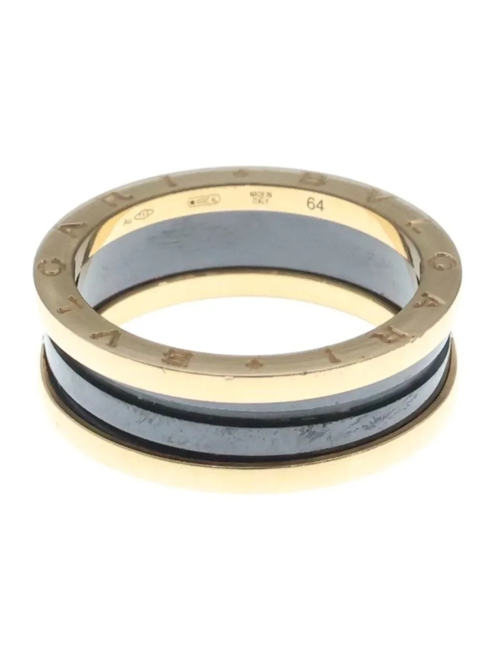 Bvlgari B.Zero1 Ring Pink Gold Black CE